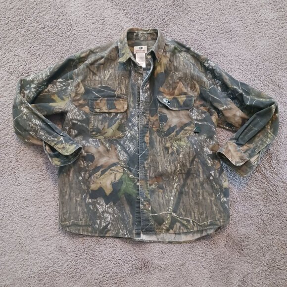 Mossy Oak long sleeve button up cotton XL - Picture 1 of 4